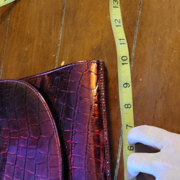 ๐ METALLIC RED HANDBAG - Picture 7 of 9